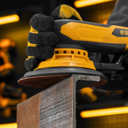 Машина шлифовальная орбитальная бесщет OS-150-BL, 350 Вт, 4000-10000 об/мин Denzel цена