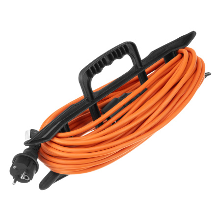 Удлинитель-шнур силовой Garden Series, ПВС, 20м, 1 розетка 3 x 1 мм, Denzel цена