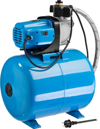 Станция насосная ЗУБР ″Мастер″ М3 автоматическая, 1200Вт, пропускная способность 63л/мин, напор 46м, бак 50л НАС-М3-1200-50