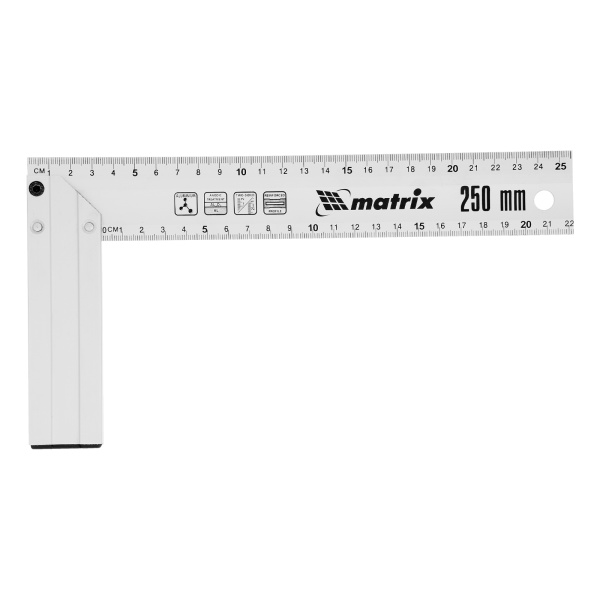 Угольник, 250 мм, алюминиевый, литой Matrix цена