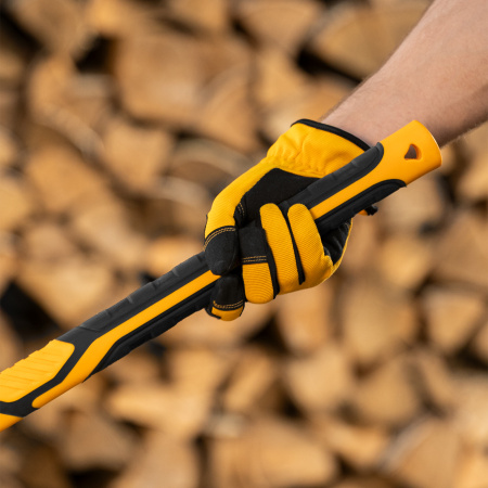 Колун-кувалда 3000 г, кованая, фибергласовая  рукоятка c TPR покрытием, 880 мм Denzel цена