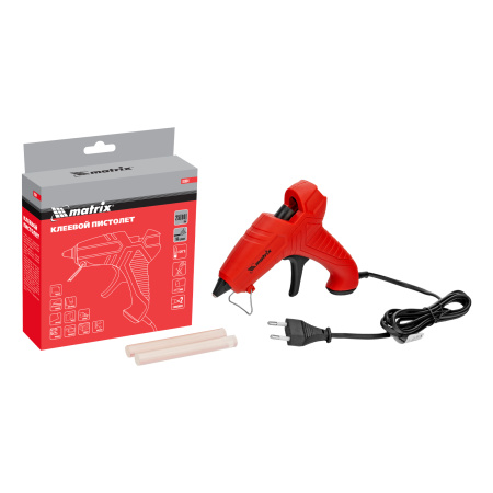Клеевой пистолет, 11 мм, 25 (80) Вт, 16 г/мин Matrix цена
