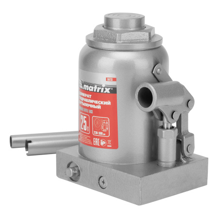 Домкрат гидравлический бутылочный, 25 т, высота подъема 230-360 мм Matrix цена