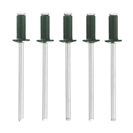 Заклепки 3.2 х 8 мм RAL 6005, темно-зеленые, 50 шт Matrix цена