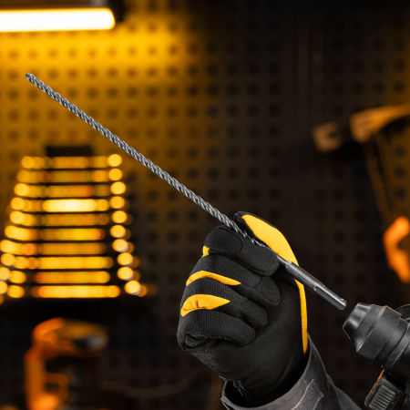 Бур по бетону, цельная крестовая пластина, 6x315 мм, SDS PLUS Denzel