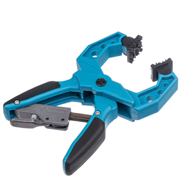 Струбцина клещеобразная 1-1/2, пластиковый корпус, храповой механизм жесткой фиксации, 38 мм Gross цена