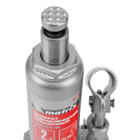 Домкрат гидравлический бутылочный, 2 т, высота подъема 181-345 мм, в пластиковый кейсе Matrix цена