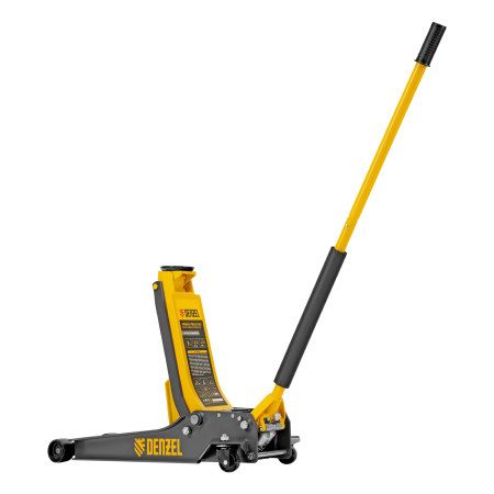 Домкрат гидравлический подкатной, 3 т, 85-610 мм, быстрый подъем, низ. подхват, проф, SUV Denzel цена