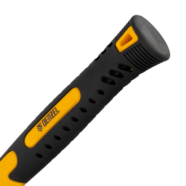 Киянка резиновая, 16 oz, черная резина, фибергласовая рукоятка Denzel