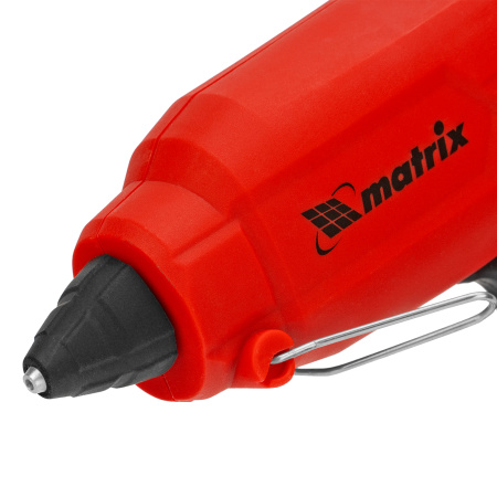 Клеевой пистолет, 11 мм, 40 (100) Вт, 18 г/мин, выключатель и индикатор напряжения Matrix цена
