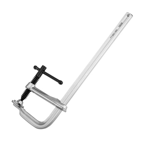 Струбцина F-образная, 100x300мм, кованая Denzel цена