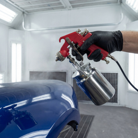 Краскораспылитель HP пневмат. с нижним бачком V= 1 л, сопло диаметром 1.8 мм Matrix цена