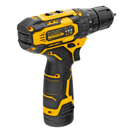 Дрель-шуруповерт аккумуляторная CDQ-12, Li-Ion, 12 В Denzel