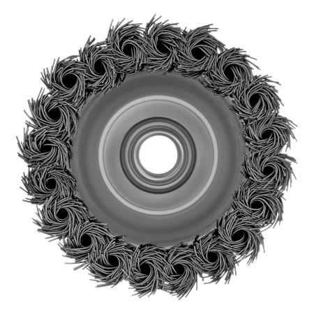 Щетка для УШМ Heavy Duty, 80 мм, М14, "чашка", крученая проволока 0.5 мм Matrix