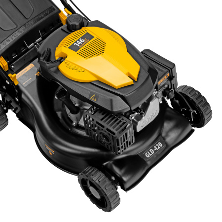 Газонокосилка бензиновая GLD-420, 146 см3, ширина 42 см, 40 л Denzel цена