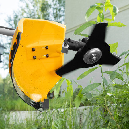 Триммер бензиновый DR-25, 25 см3, неразъемная штанга, состоит из 2 частей Denzel цена