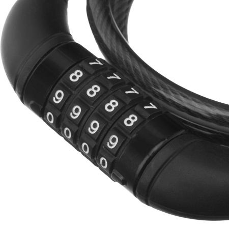 Замок тросовый универсальный с кодовым механизмом, 10 х 950 мм Matrix цена