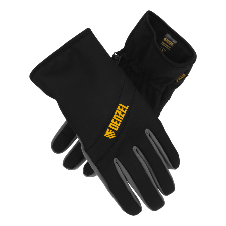 Перчатки универсальные, двойные, работа с сенсорным экраном, размер 10 Denzel