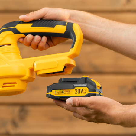 Воздуходувка аккумуляторная, AB-500, 60 м/с, 500 м3/ч, Li-Ion, 20 В Denzel цена