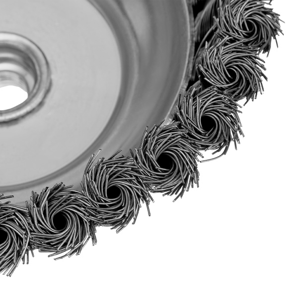 Щетка для УШМ, 150 мм, М14, "чашка", крученая проволока 0.5 мм Matrix