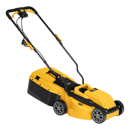 Газонокосилка электрическая GMC-1200, шир.,32см, 1200 Вт, 3 уров., травосб. 30 л Denzel цена