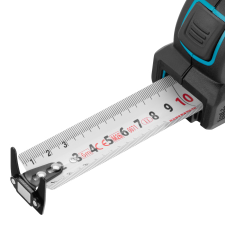 Рулетка "Automatisch", 5 м х 32 мм, нейлон, магнит, двустор. разметка, антиизлом, автоcтоп Gross цена