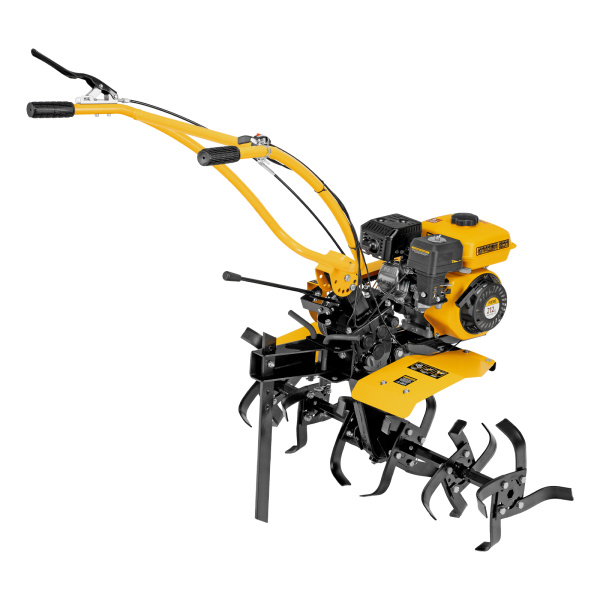 Мотоблок DPT-270SB, 7 л.с., ремен.сцеп, фрез 3х4, ШОМ, без колес, передачи 2В/1Н Denzel