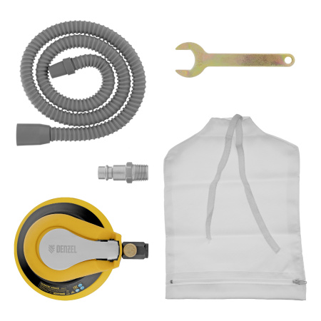 Эксцентриковая шлифовальная машина EPG125, 125 мм, 9000 об/мин, 5 мм, 113 л/мин// Denzel цена