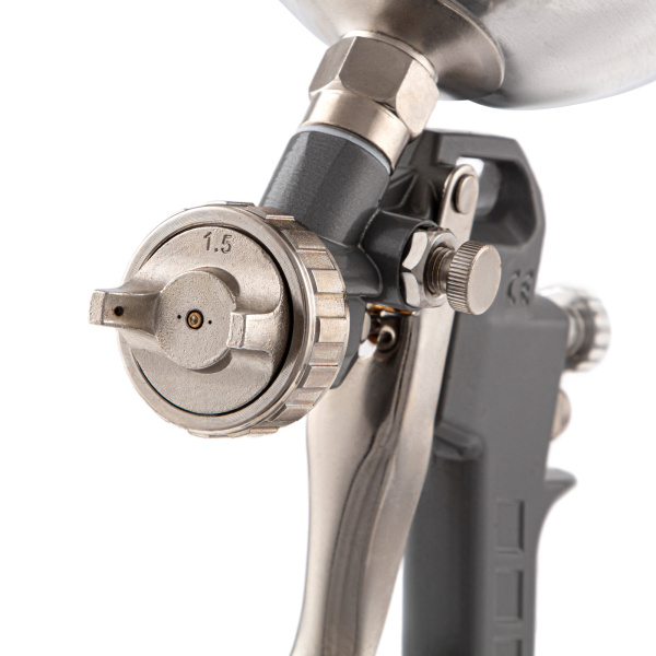 Краскораспылитель пневматический с верхним бачком V 1, 0 л, сопло D 1.2, 1.5 и 1.8 мм Matrix цена