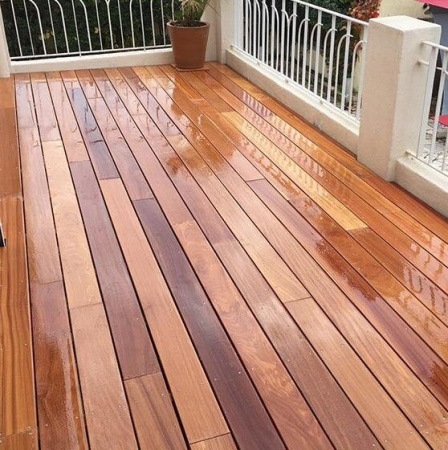 Доска палубная 28х110х4000 мм лиственница сорт БС