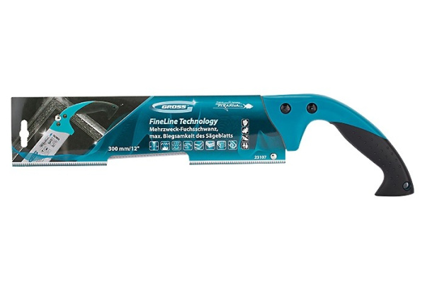 Ножовка по дереву Piranha, многофункциональная, предельная гибкость полотна, 300 мм, 14-15 TPI, каленый зуб 3D Gross цена