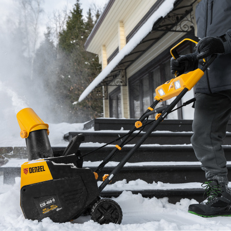 Снегоуборочная машина аккумуляторная, ESB-460-0, Li-Ion, 36В Denzel