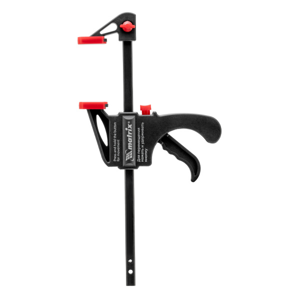 Струбцина универсальная F-образная, 150 х 265 х 45 мм, пластмассовый корпус Matrix цена