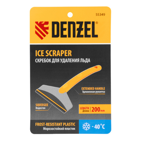 Скребок для удаления льда с водосгоном, усиленный, удлиненный Denzel цена