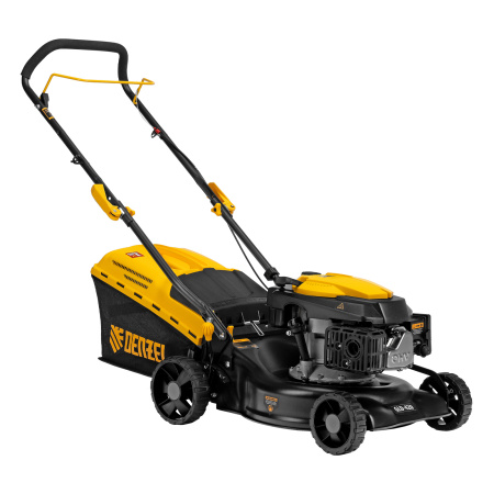 Газонокосилка бензиновая GLD-420, 146 см3, ширина 42 см, 40 л Denzel цена