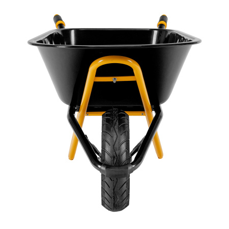 Тачка строительная, усиленная, объем 120 л, 220 кг, колесо 16х4.00-8 Denzel цена
