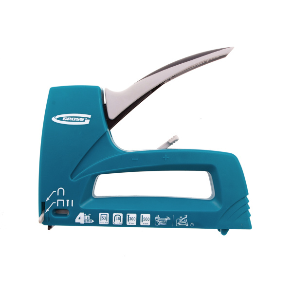 Степлер мебельный универсальные (Universell 4) пластик, 4 функции, тип скобы: 53, 36, 300, 500, 8-14мм Gross цена
