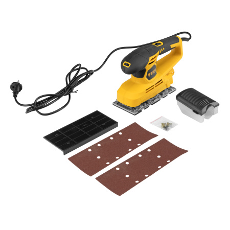 Машина плоскошлифовальная вибрационная VS-90-187, 240 Вт, 6000-11000 об/мин Denzel цена