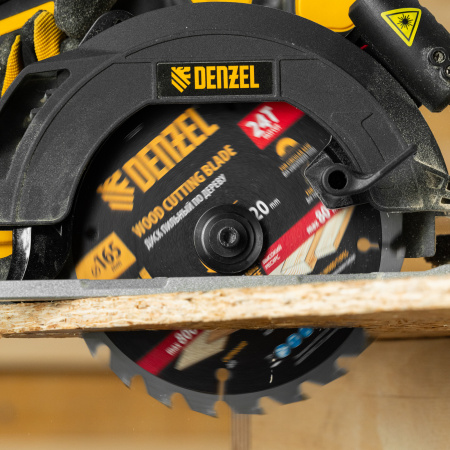 Пильный диск по дереву ф165 х 20 мм, 24 зубьев, тонкий Denzel