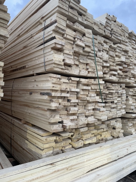 Доска обрезная для опалубки 50х200х6000 мм Осина ТУ