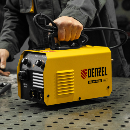 Аппарат инвертор. полуавтомат. сварки Mini MIG-140LFG, 140 А, ПВ 60%// Denzel