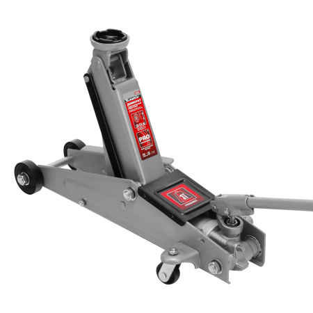 Домкрат гидравлический подкатной, 3 т, высота подъема 130-410 мм, поворотная ручка Matrix цена