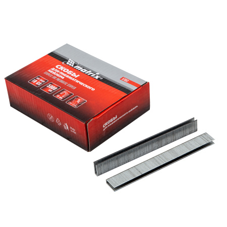 Скобы для пневматического степлера 18GA, 1.25 х 1 мм, длина 16 мм, ширина 5,7 мм, 5000 шт Matrix цена