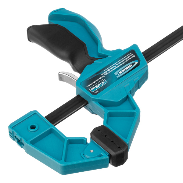 Струбцина реечная, быстрозажимная, пистолетного типа, пошаговый механизм, пластиковый корпус, 600мм Gross цена