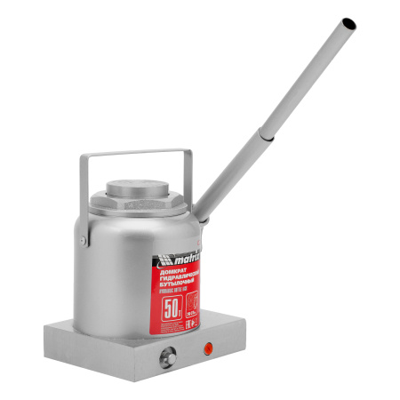 Домкрат гидравлический бутылочный, 50 т, высота подъема 240-370 мм Matrix цена
