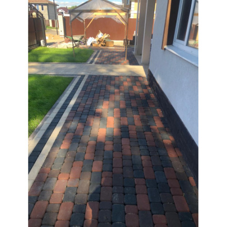 Тротуарная плитка Старый город классика 60 мм черный