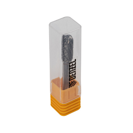 Борфреза по металлу твердосплавная, цилиндрическая закругленная, тип-С, 10 мм Denzel