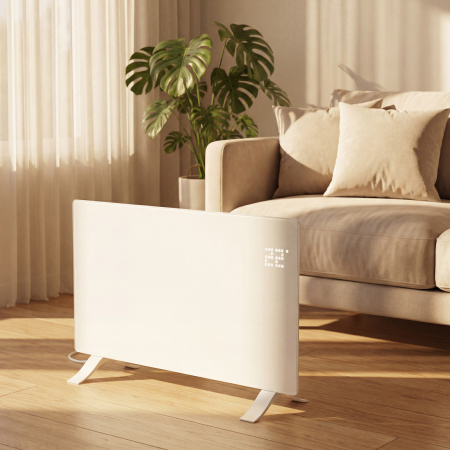 Конвектор электрический OptiPrime-2000, Wi-Fi, тачскрин, цифровой термостат, 2000 Вт Denzel