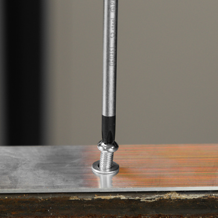 Отвертка, PH2х100 мм, S2, 3к рукоятка Denzel