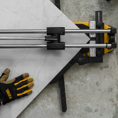 Плиткорез 1000х14мм, цельнометал. напр., каретка на подш., стальная станина, рукоятка-пенал Denzel цена